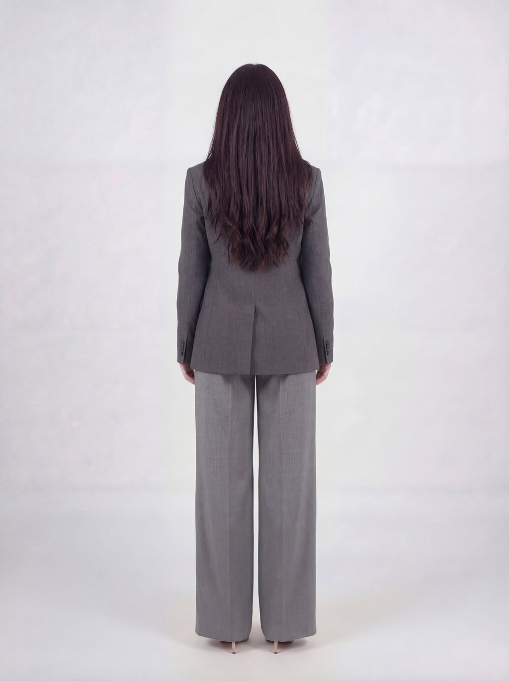 Gray Tailored Blazer - Sophisticated Women's Power Blazer