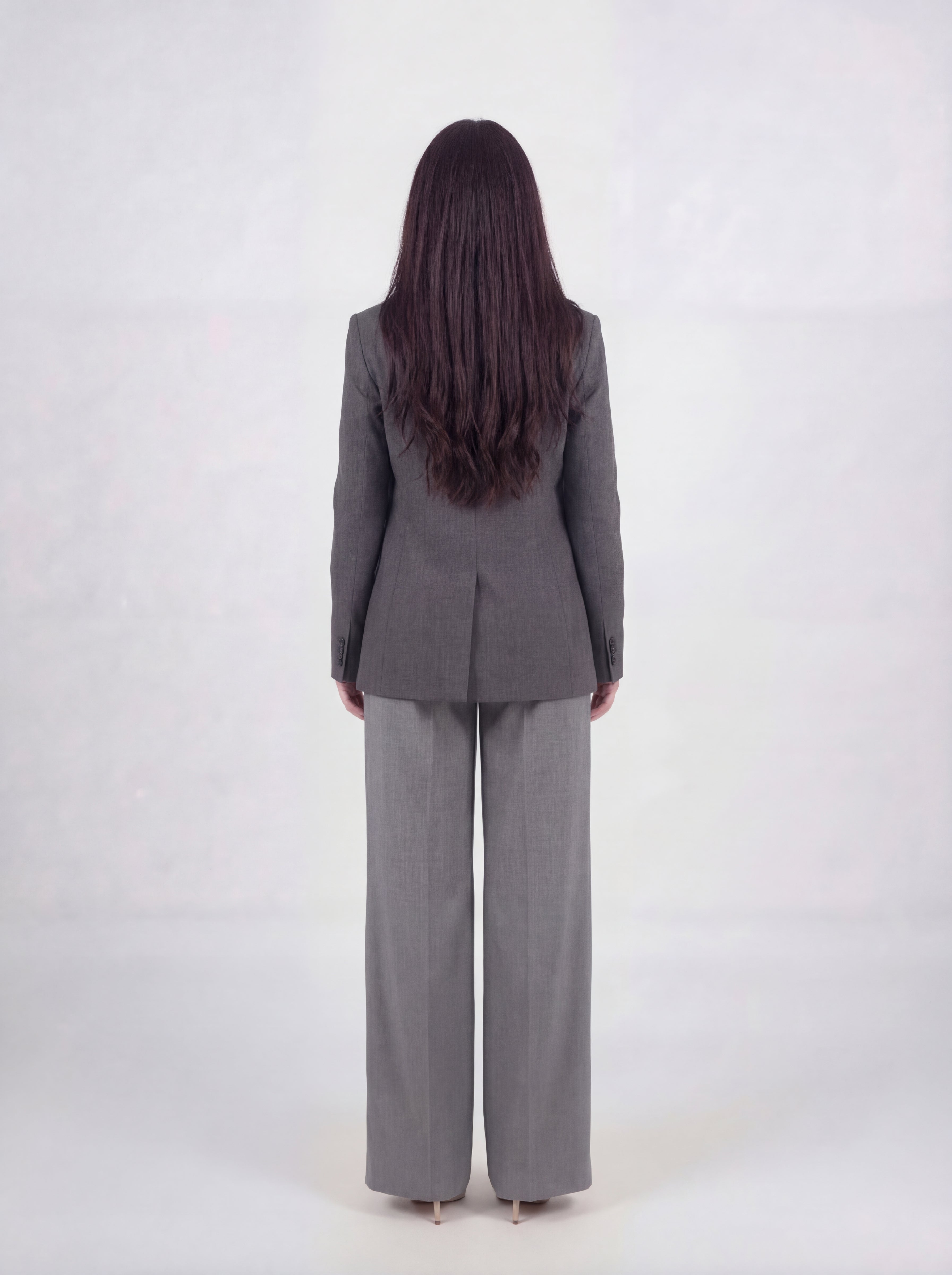 Gray Tailored Blazer - Sophisticated Women's Power Blazer