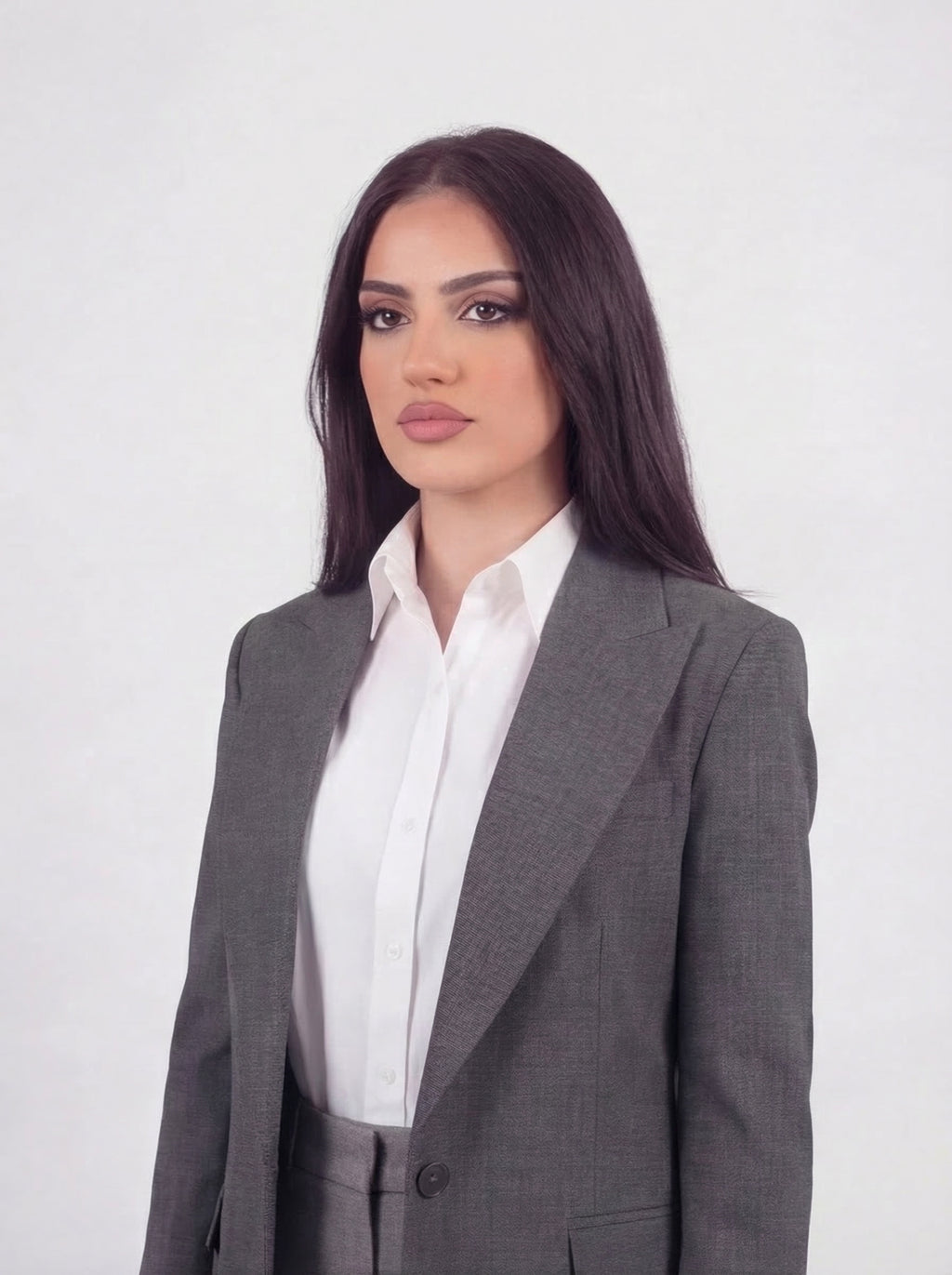 Gray Tailored Blazer - Sophisticated Women's Power Blazer
